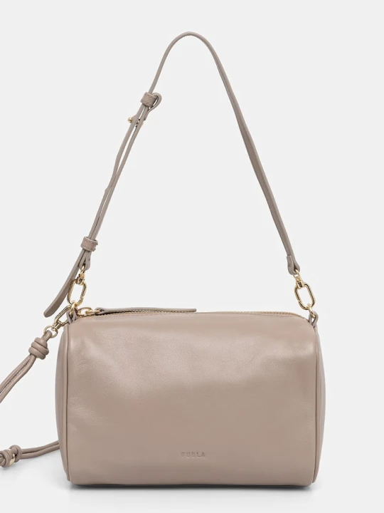 Zdjęcie produktu Furla torebka crossbody damska skórzana beżowy