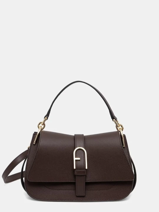 Zdjęcie produktu Furla torebka crossbody damska skórzana brązowy