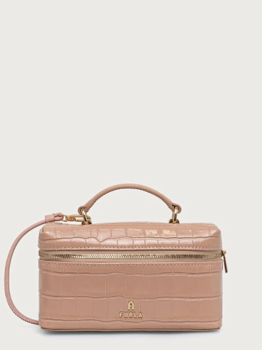 Zdjęcie produktu Furla torebka crossbody damska skórzana Camelia Micro różowy