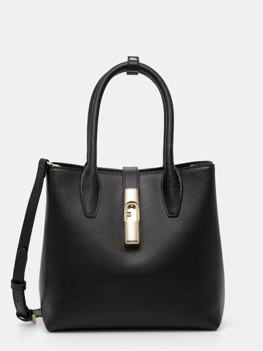 Zdjęcie produktu Furla torebka crossbody damska skórzana Goccia S Tote Base 22 czarny