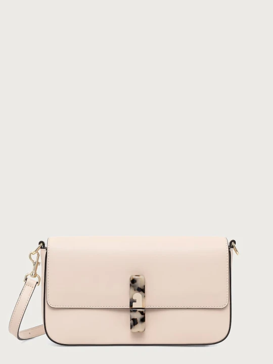 Zdjęcie produktu Furla torebka crossbody damska skórzana Iride S beżowy