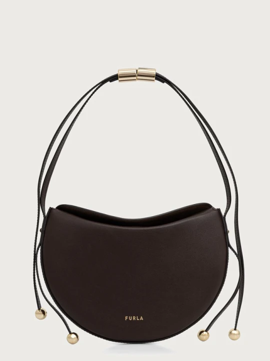 Zdjęcie produktu Furla torebka crossbody damska skórzana Moonstone S brązowy