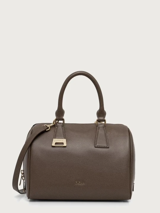 Zdjęcie produktu Furla torebka crossbody damska skórzana Olivia M Boston Bag szary