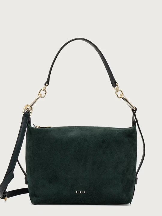 Zdjęcie produktu Furla torebka crossbody damska skórzana Tonie Mini Hobo zielony