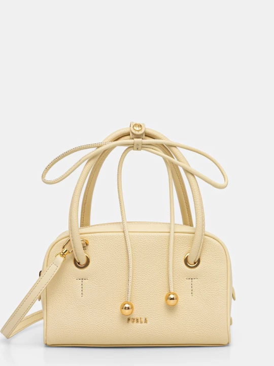 Zdjęcie produktu Furla torebka crossbody damska skórzana żółty