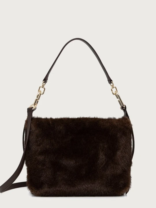 Zdjęcie produktu Furla torebka crossbody damska Tonie Mini Hobo brązowy