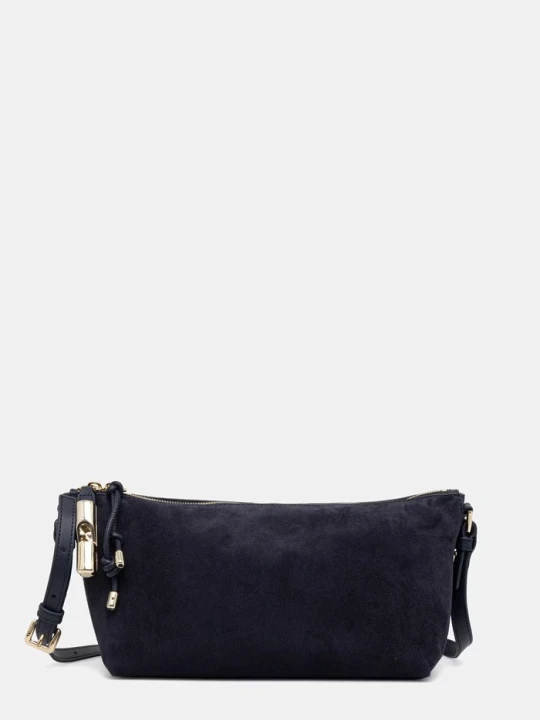 Zdjęcie produktu Furla torebka crossbody damska zamszowa granatowy