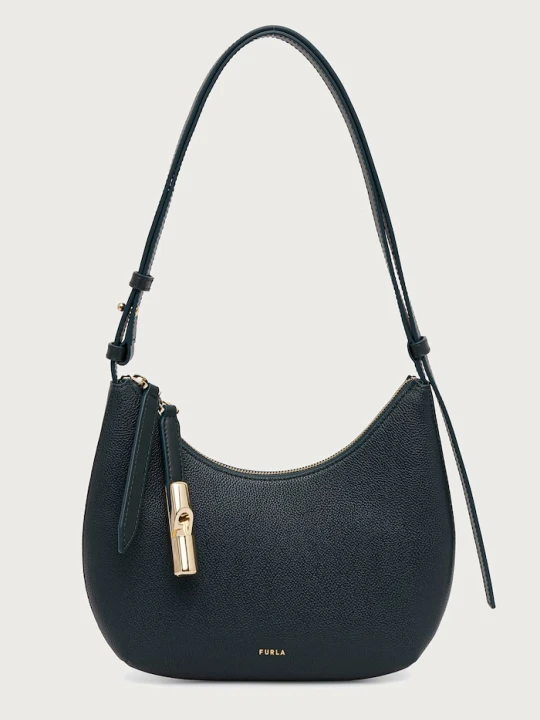 Zdjęcie produktu Furla torebka damska skórzana Goccia S Shoulder Bag zielony