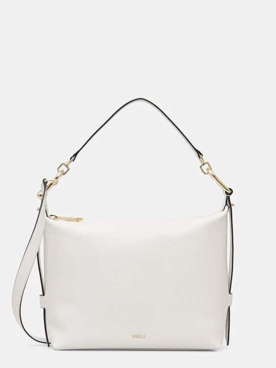 Zdjęcie produktu Furla torebka damska skórzana Tonie M Hobo biały