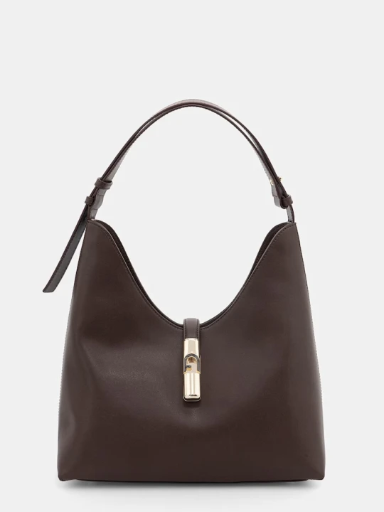 Zdjęcie produktu Furla torebka hobo damska skórzana brązowy