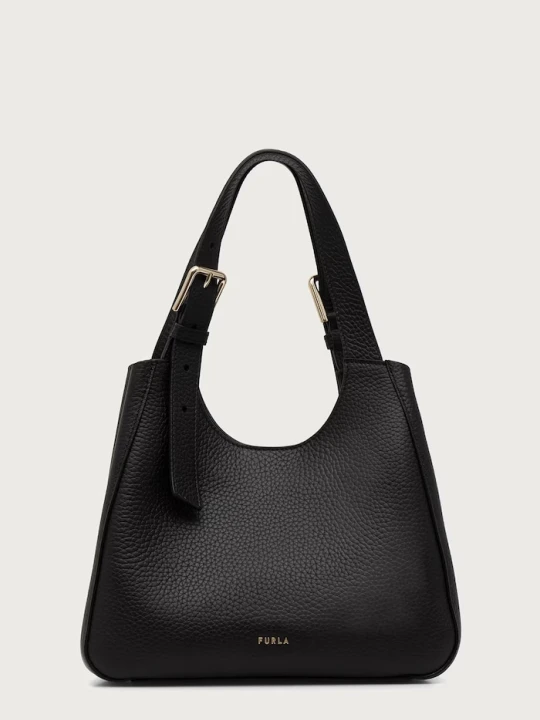 Zdjęcie produktu Furla torebka hobo damska skórzana Dora S Tote czarny