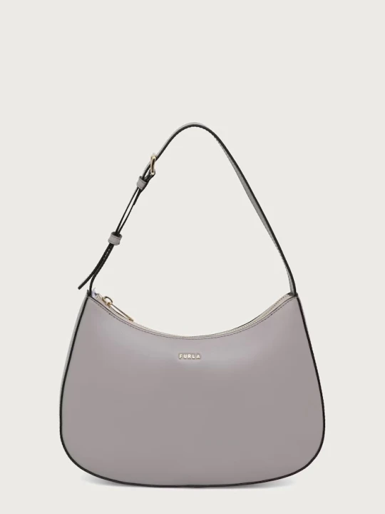 Zdjęcie produktu Furla torebka hobo damska skórzana Margot S beżowy