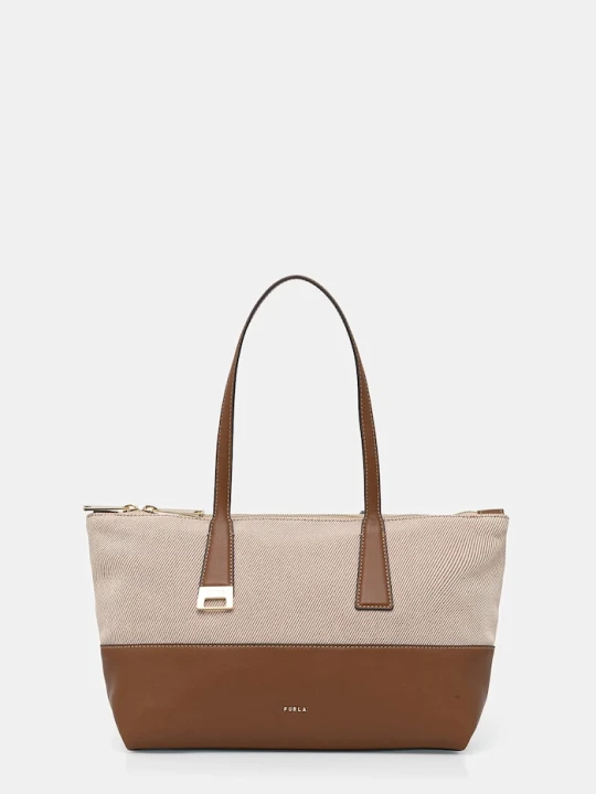 Zdjęcie produktu Furla torebka shopper damska Olivia M Tote beżowy