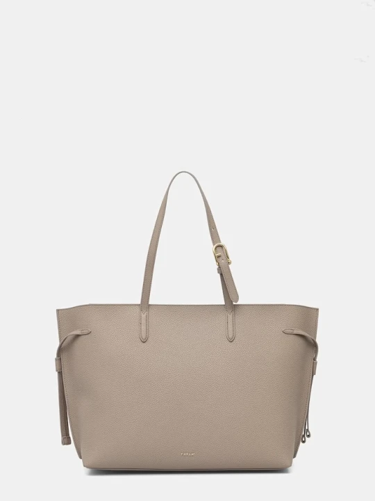 Zdjęcie produktu Furla torebka shopper damska skórzana Ava L Tote beżowy