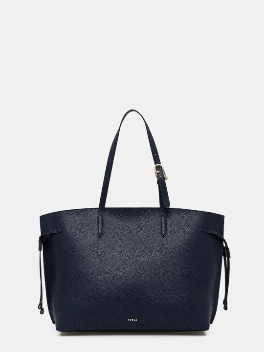 Zdjęcie produktu Furla torebka shopper damska skórzana Ava L Tote granatowy