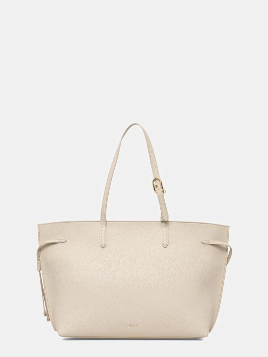 Zdjęcie produktu Furla torebka shopper damska skórzana beżowy