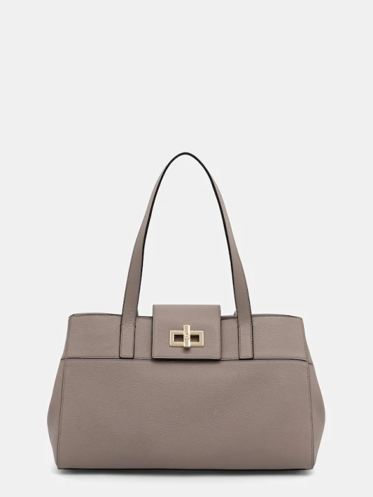 Zdjęcie produktu Furla torebka shopper damska skórzana beżowy