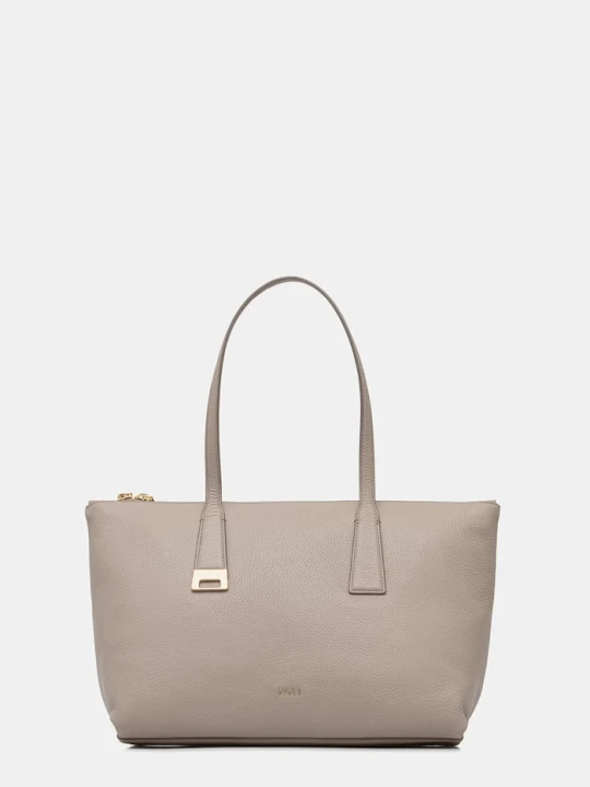Zdjęcie produktu Furla torebka shopper damska skórzana Olivia M Tote beżowy