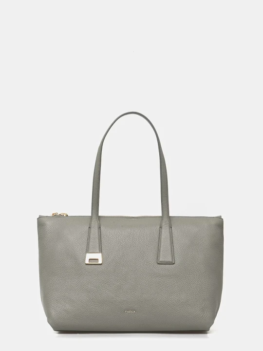 Zdjęcie produktu Furla torebka shopper damska skórzana Olivia M Tote zielony