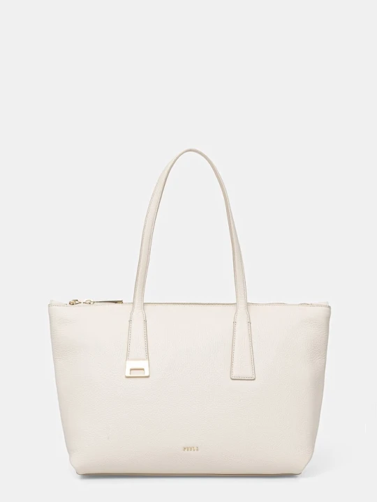 Zdjęcie produktu Furla torebka shopper damska skórzana Olivia M Tote beżowy