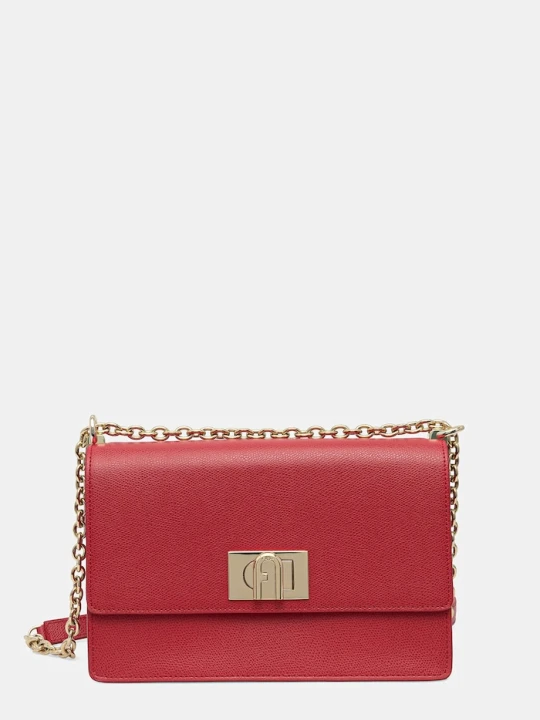 Zdjęcie produktu Furla torebka skórzana czerwony
