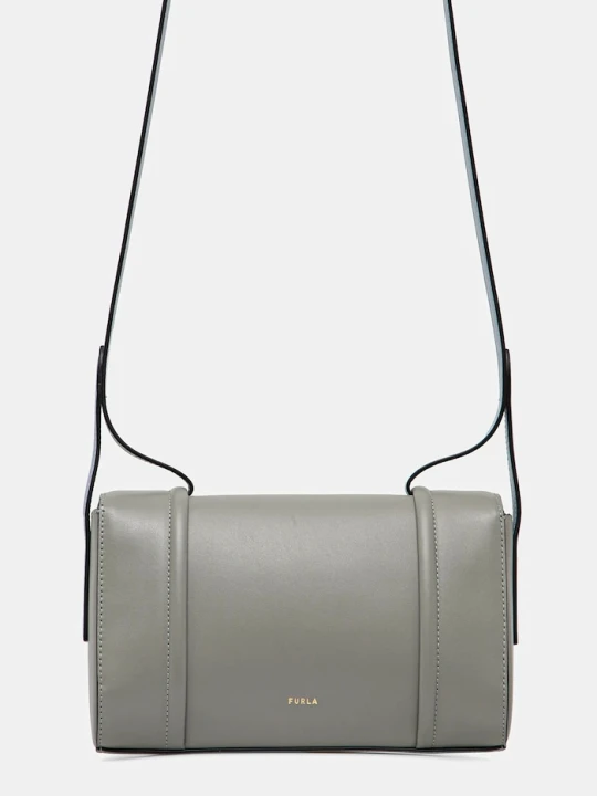 Zdjęcie produktu Furla torebka skórzana szary
