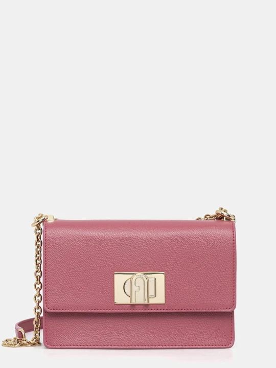 Zdjęcie produktu Furla torebka skórzana różowy