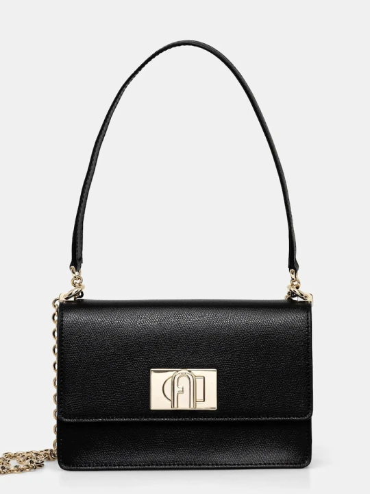 Zdjęcie produktu Furla - Torebka skórzana Bafkaco czarny