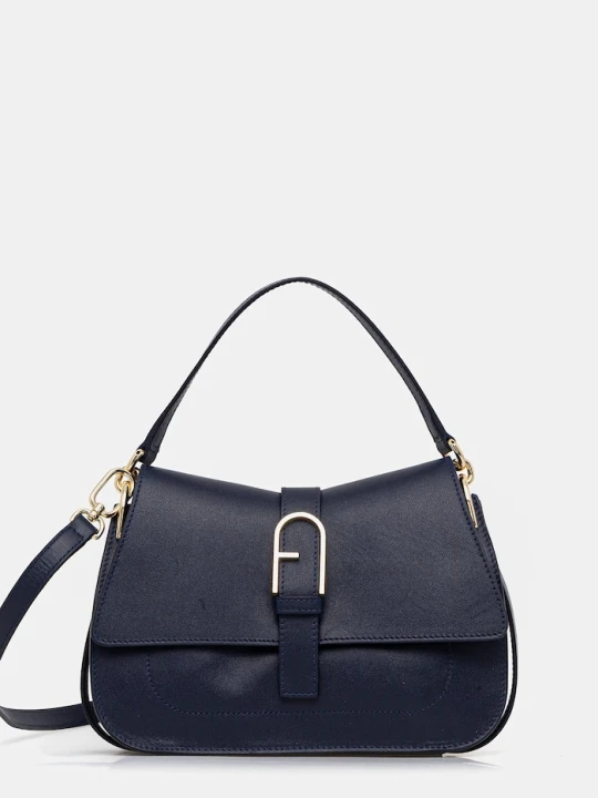 Zdjęcie produktu Furla torebka skórzana granatowy