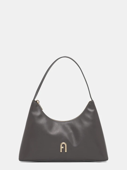 Zdjęcie produktu Furla torebka skórzana szary