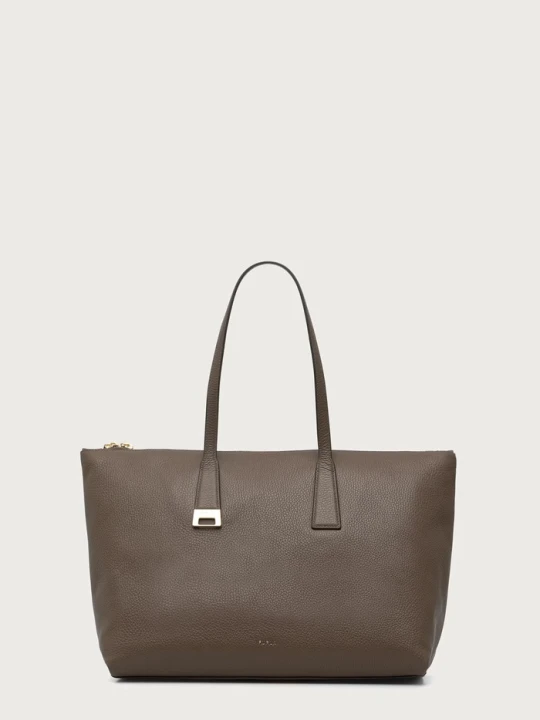 Zdjęcie produktu Furla torebka tote damska skórzana Olivia L Tote szary