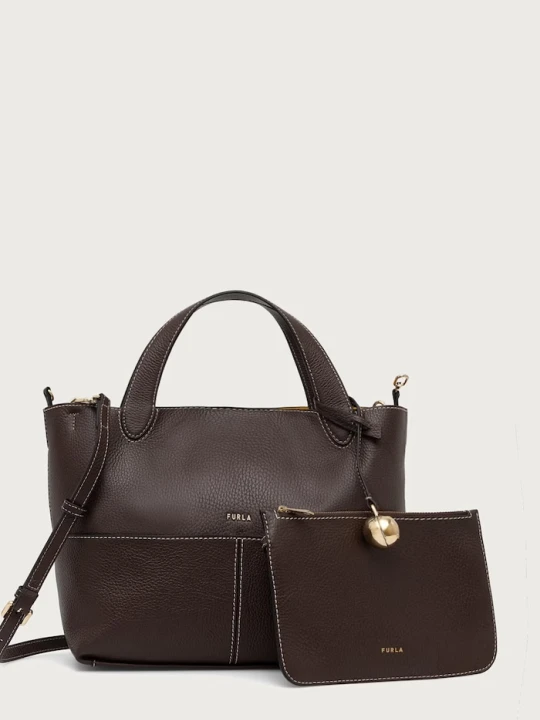 Zdjęcie produktu Furla torebka tote damska skórzana Primrose M Tote brązowy