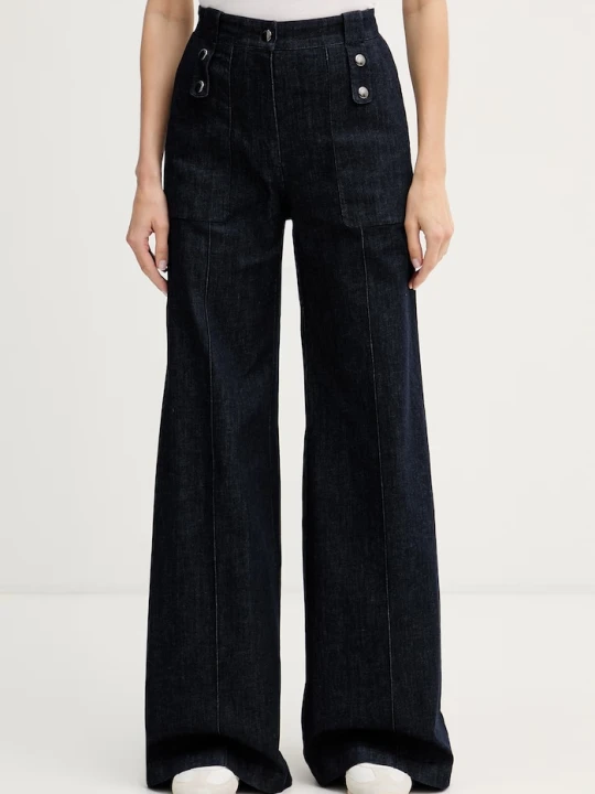 Zdjęcie produktu Fusalp jeansy wide leg damskie NOELA DENIM granatowy