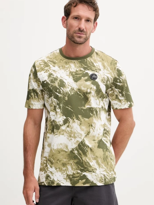 Zdjęcie produktu Fusalp t-shirt męski bawełniany TYLO MOUNTAIN zielony