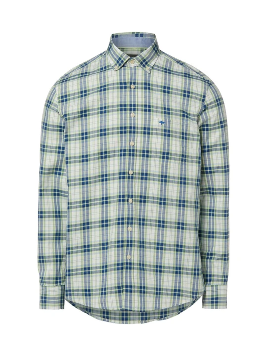 Zdjęcie produktu Fynch-Hatton koszula casual Mężczyźni Regular Fit Bawełna niebieski | zielony