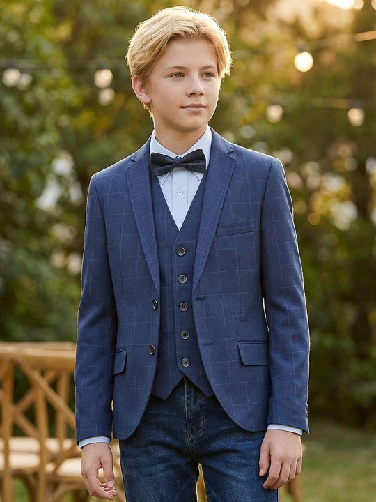 Zdjęcie produktu G.O.L.® FINEST COLLECTION Blezer - Regular fit - w kolorze niebieskim rozmiar: 152