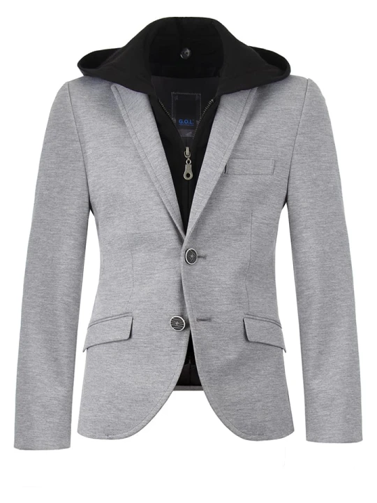 Zdjęcie produktu G.O.L.® FINEST COLLECTION Blezer - Slim fit - w kolorze szarym rozmiar: 140