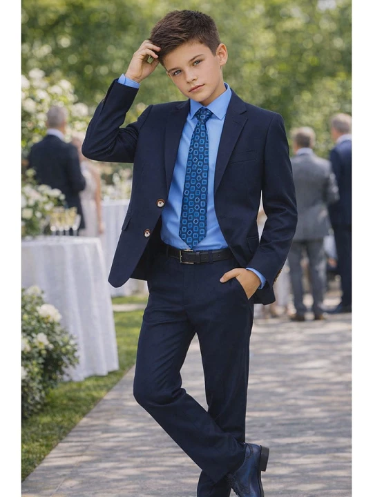 Zdjęcie produktu G.O.L.® FINEST COLLECTION Garnitur - Regular fit - w kolorze granatowym rozmiar: 170