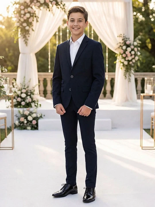 Zdjęcie produktu G.O.L.® FINEST COLLECTION Garnitur - Slim fit - w kolorze granatowym rozmiar: 176