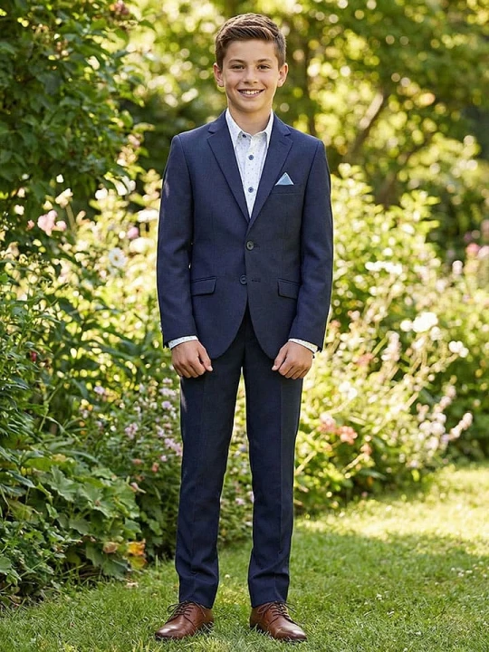 Zdjęcie produktu G.O.L.® FINEST COLLECTION Garnitur - Slim fit - w kolorze granatowym rozmiar: 158