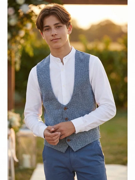 Zdjęcie produktu G.O.L.® FINEST COLLECTION Kamizelka w kolorze błękitno-niebieskim rozmiar: 188