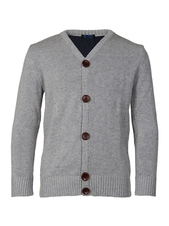 Zdjęcie produktu G.O.L.® FINEST COLLECTION Kardigan w kolorze szarym rozmiar: 188