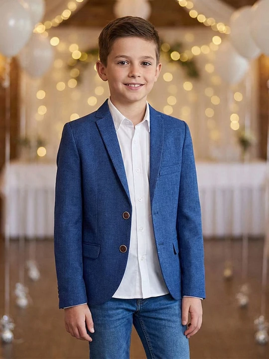 Zdjęcie produktu G.O.L.® FINEST COLLECTION Marynarka - Slim fit - w kolorze granatowym rozmiar: 170