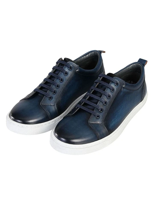 Zdjęcie produktu G.O.L.® FINEST COLLECTION Skórzane sneakersy w kolorze granatowym rozmiar: 38