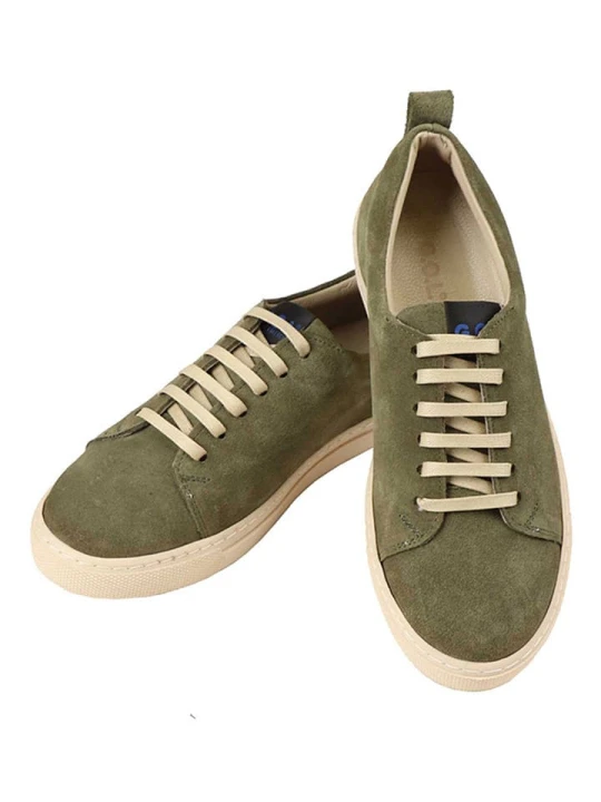 Zdjęcie produktu G.O.L.® FINEST COLLECTION Skórzane sneakersy w kolorze zielonym rozmiar: 45