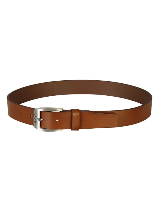 Zdjęcie produktu G.O.L.® FINEST COLLECTION Skórzany pasek w kolorze jasnobrązowym rozmiar: 70
