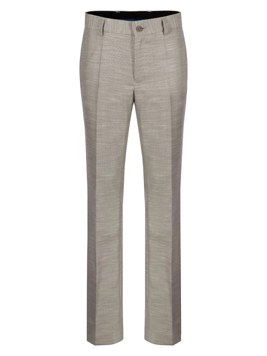 Zdjęcie produktu G.O.L.® FINEST COLLECTION Spodnie garniturowe - Slim fit - w kolorze beżowym rozmiar: 170