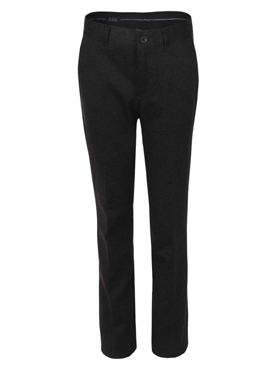 Zdjęcie produktu G.O.L.® FINEST COLLECTION Spodnie garniturowe - Slim fit - w kolorze czarnym rozmiar: 176