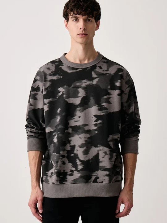 Zdjęcie produktu G-Star bluza męska bawełniana Motion camo r szary
