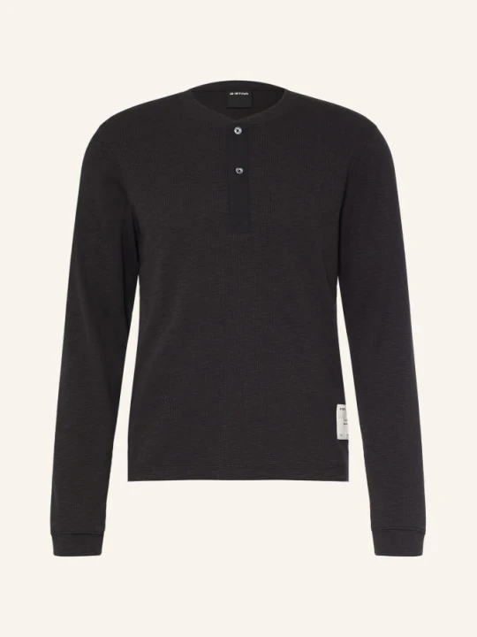 Zdjęcie produktu G-Star Bluzka Typu Henley schwarz CZARNY